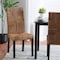 Baxton Studio Laymi Modern Bohemian Dark Brown Mahogany Wood and Banana Fiber Dining Chair 228-13137-ZORO - alternate 6